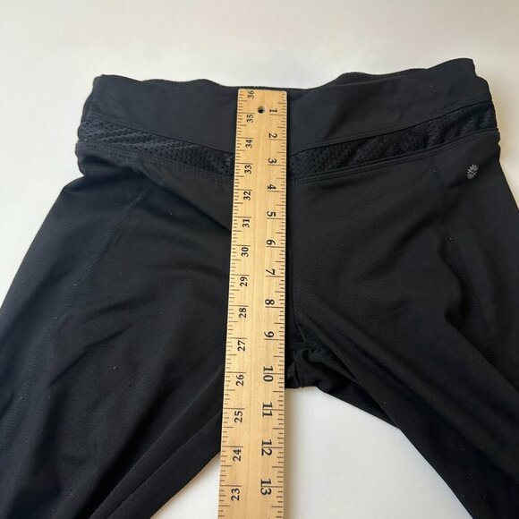 Tangerine Yoga Pants Womens Medium Black Mesh Waist Activewear Workout Running - Picture 5 of 12